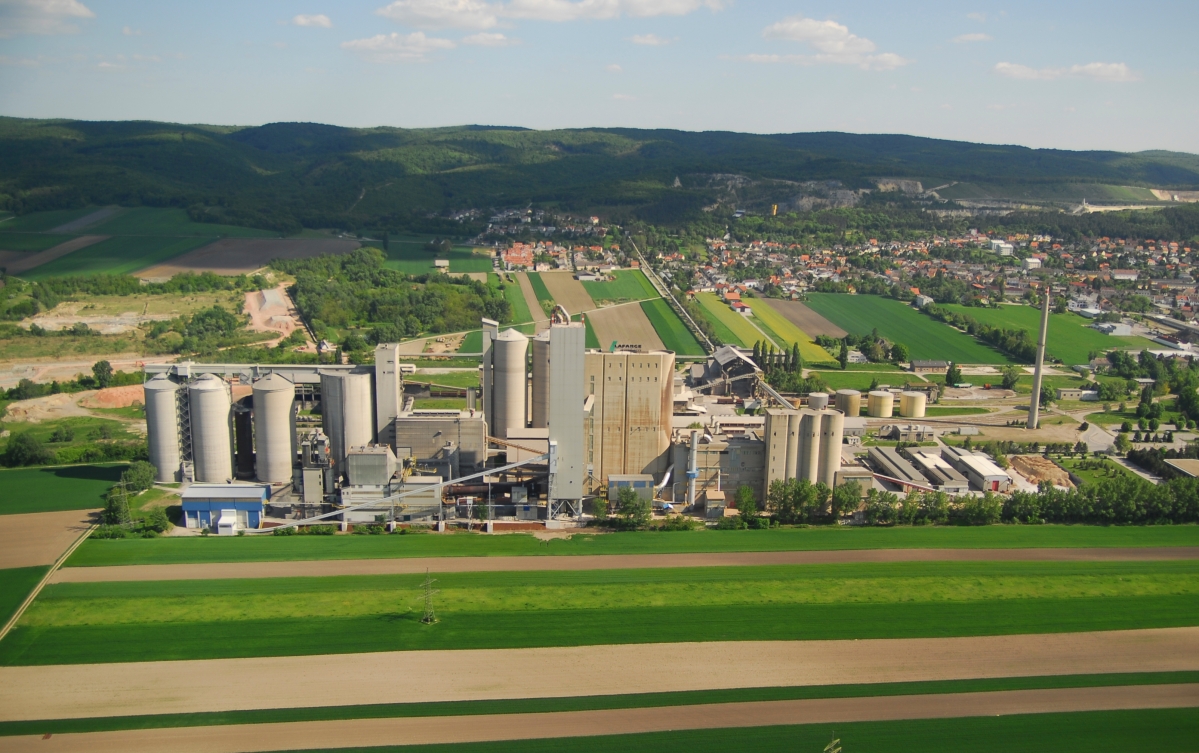 The cement plant in Mannersdorf.